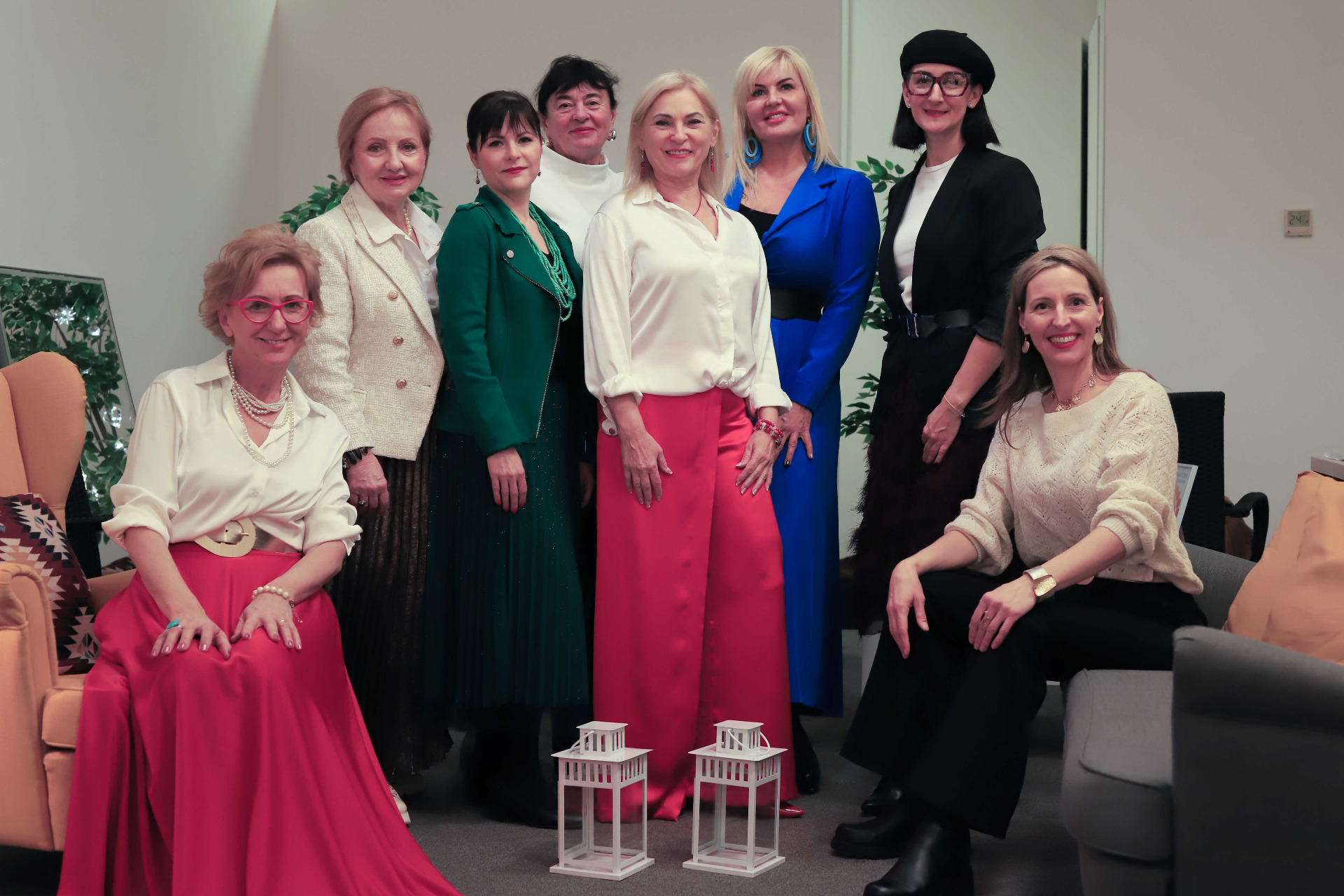 A mesterkurzus tanulóival karácsonyi fotózáson